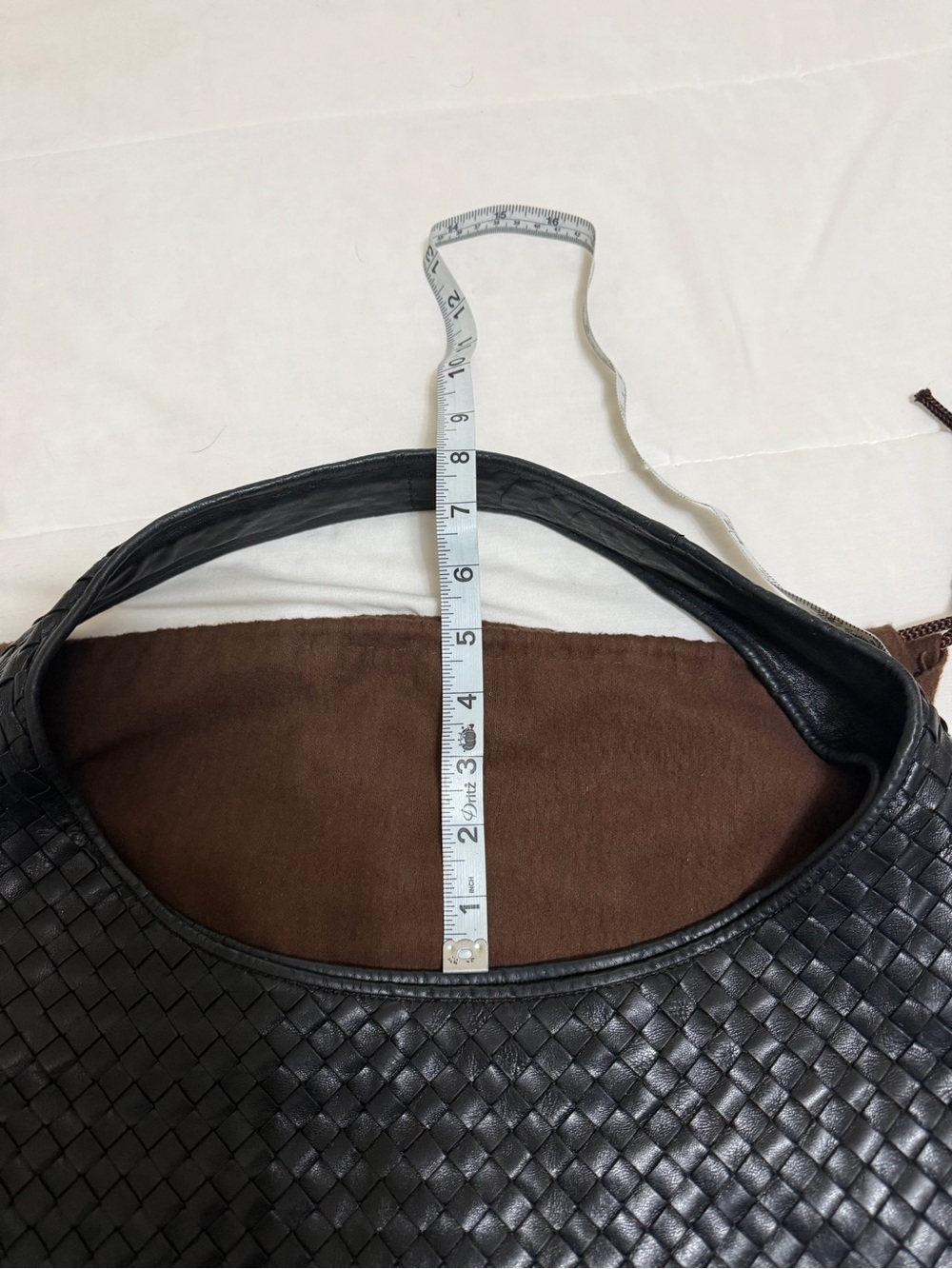 authentic vintage Bottega Venetta Intrecciato black hobo bag - Picture 12 of 14